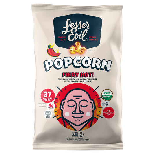 Organic Popcorn, Fiery Hot 4.6 oz